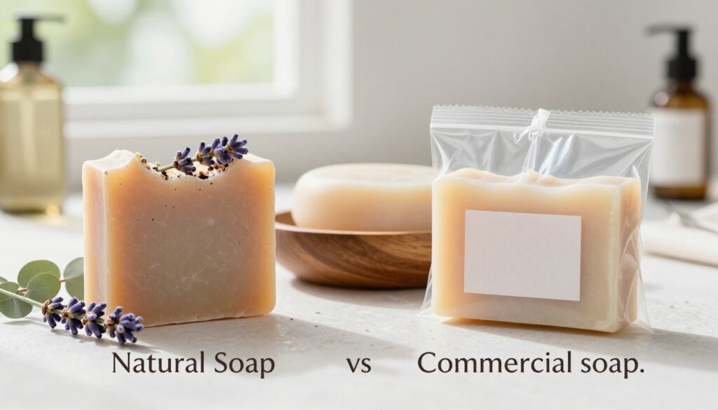 Natural Soap vs Commercial Soap